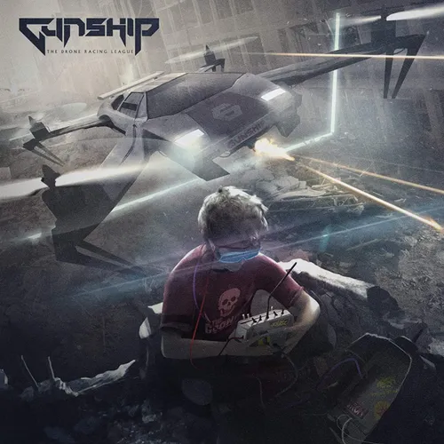 Gunship - The Drone Racing League vinyl record cover