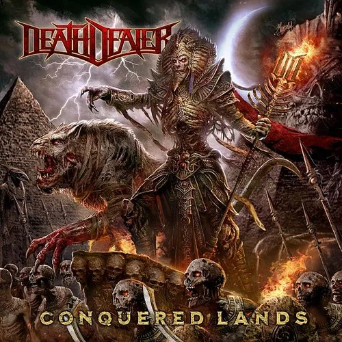 Death Dealer - Conquered Lands (Red Vinyl) (Gate) vinyl record cover