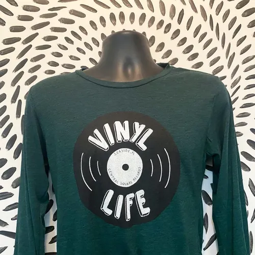 CSR Merch - Vinyl Life Long Sleeve Green