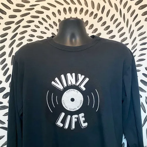 CSR Merch - Vinyl Life Long Sleeve Black