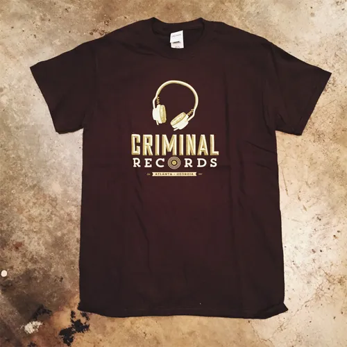  - CR Unisex XL T-Shirt - Brown Headphones 