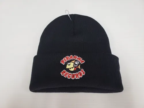 Piranha Records - Black Logo Beanie