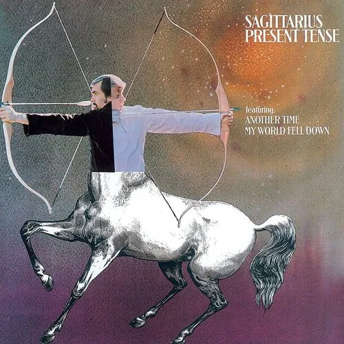 Sagittarius - Present Tense vinyl record cover
