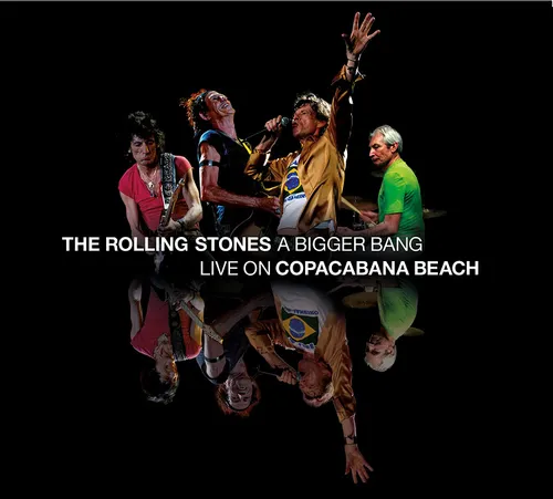 The Rolling Stones - A Bigger Bang Live On Copacabana Beach vinyl record cover
