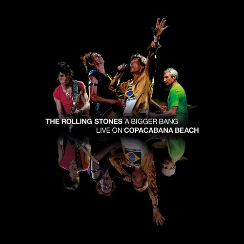 The Rolling Stones - A Bigger Bang Live On Copacabana Beach vinyl record cover