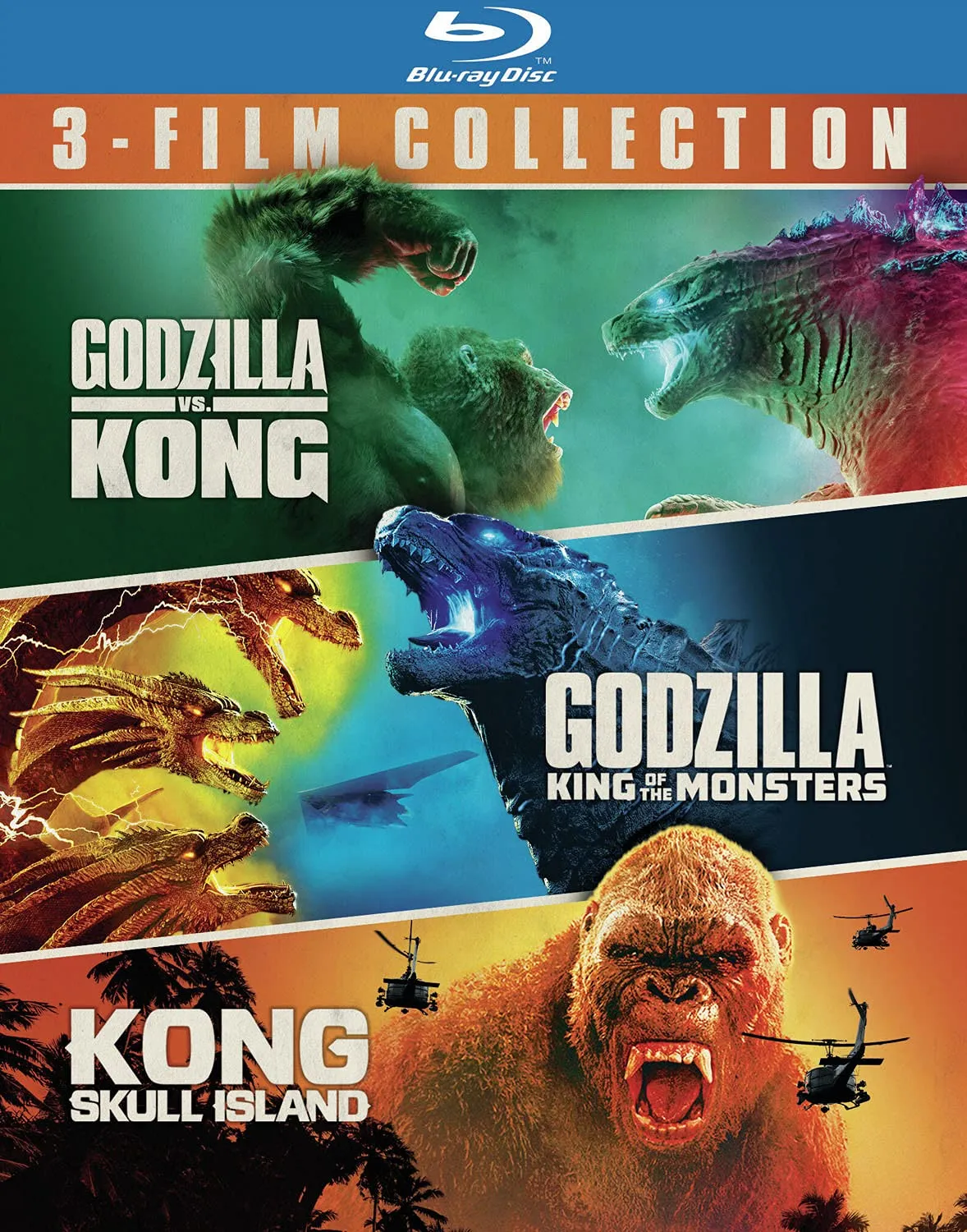 Godzilla vs. Kong/Godzilla: King of the Monsters/Kong: Skull Island (3 Film Bundle)