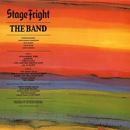 The Band - Stage Fright vinyl record cover