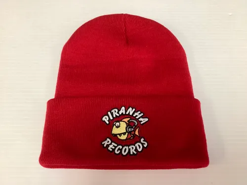 Piranha Records - Red Logo Beanie