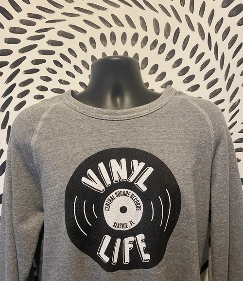  - Vinyl Life Sweatshirt Light Grey