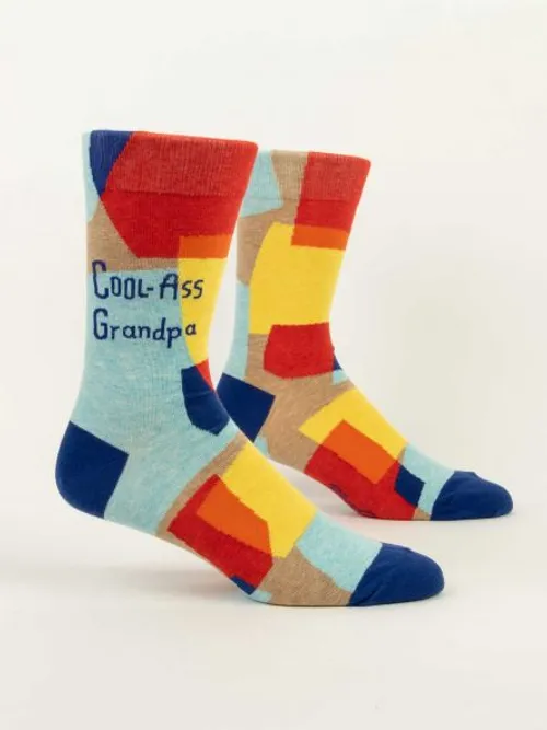 Mens Crew Socks - Cool-Ass Grandpa