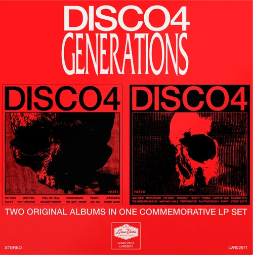 HEALTH - GENERATIONS EDITION DISCO4 :: PART I and DISCO4 :: PART II [Indie Exclusive Limited Edition Opaque White LP]