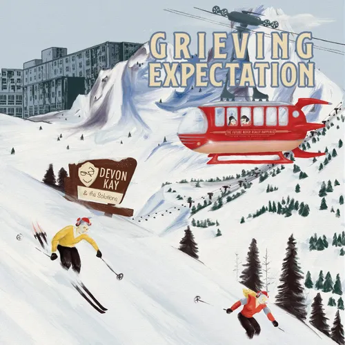 Devon Kay & The Solutions - Grieving Expectation [Indie Exclusive Limited Edition Half Clear half white w/ Silver Splatter LP]