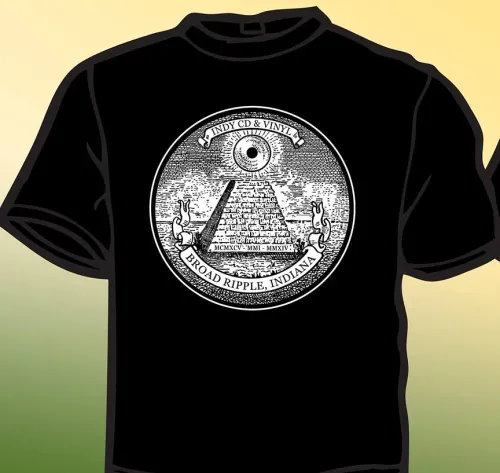 Indy CD &amp; Vinyl - Illuminati T-Shirt [L]