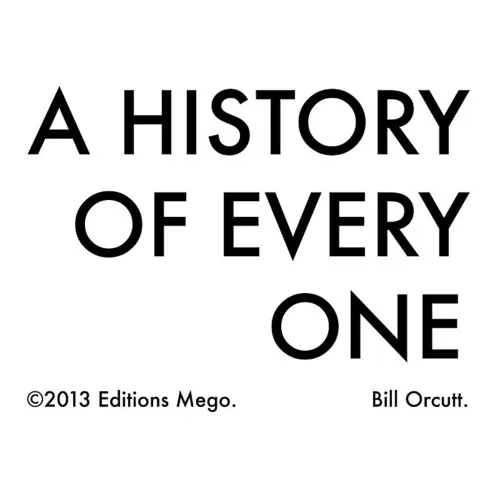 Bill Orcutt - A History Of Every One vinyl record cover