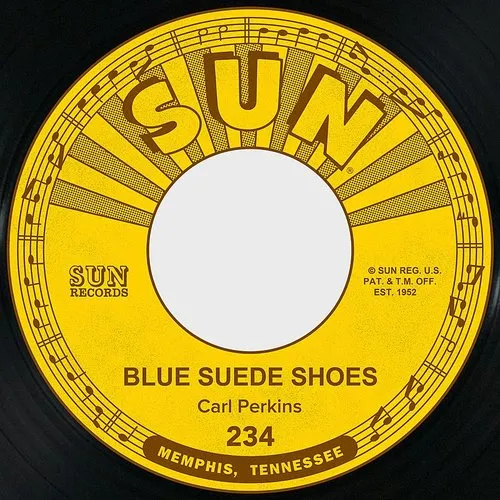 Carl Perkins - Blue Suede Shoes / Honey Don't! vinyl record cover