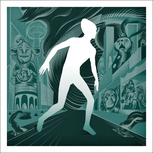 DEVO's Gerald V. Casale - The Invisible Man EP vinyl record cover