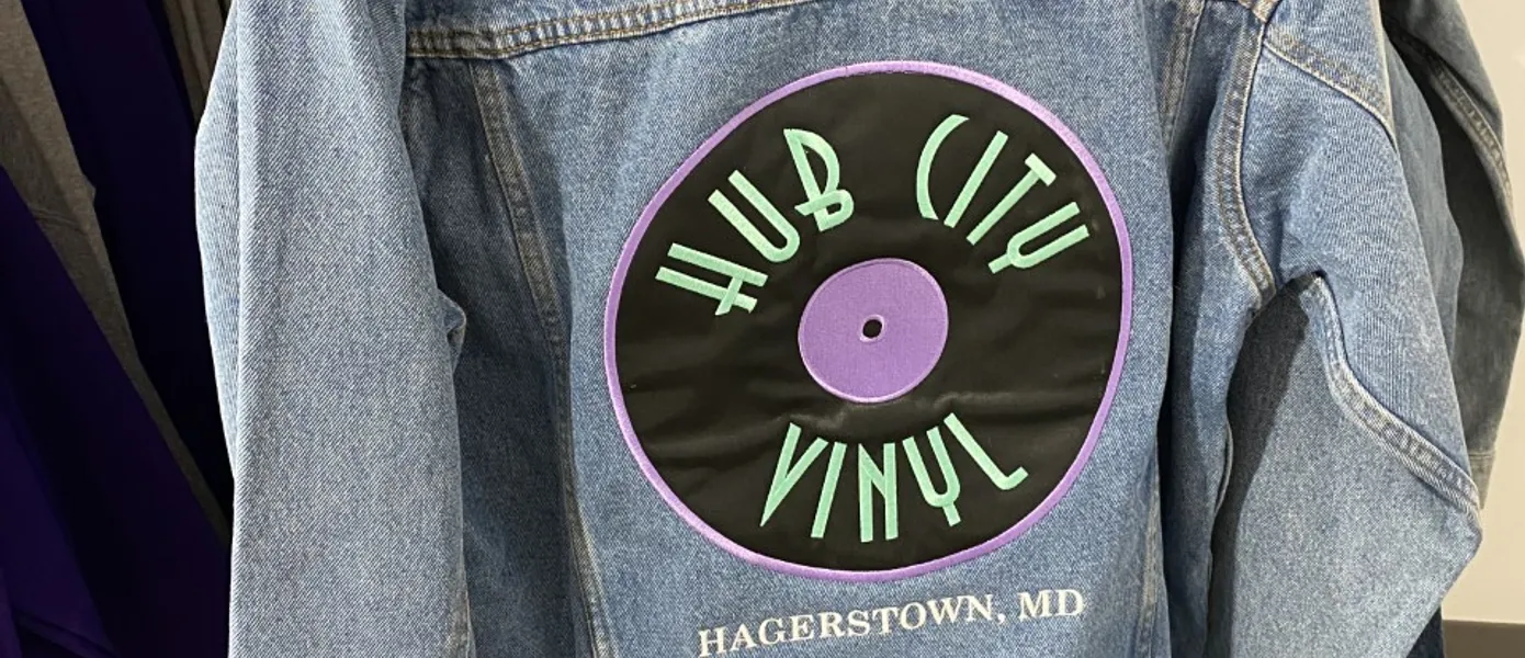Hub City Vinyl Record Store Jean Jacket for Sale