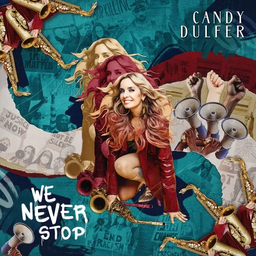 Candy Dulfer - We Never Stop vinyl record cover