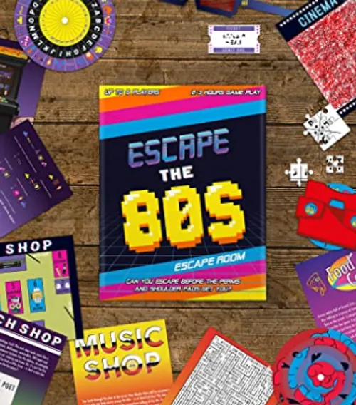 Trivia - Escape The 80s Kids and Family Escape Room Board Game
