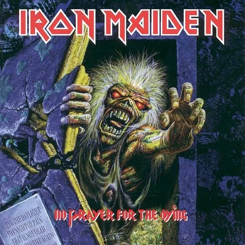 Iron Maiden - No Prayer For The Dying vinyl record cover