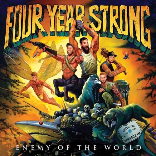 Four Year Strong - Enemy Of The World [Import Orange with Black Splatter LP]