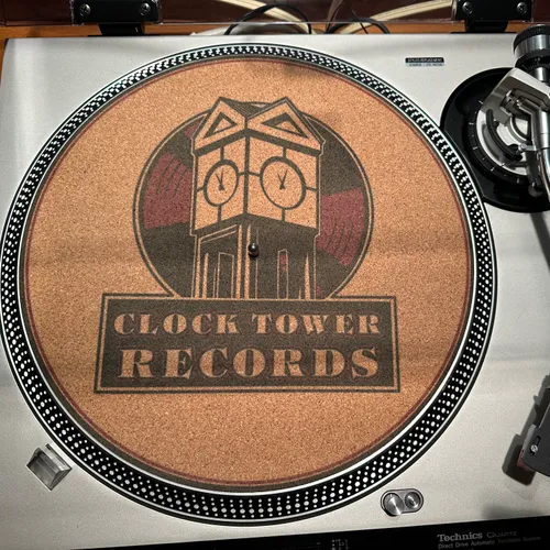 Clock Tower Records - Cork Turntable Platter Mat