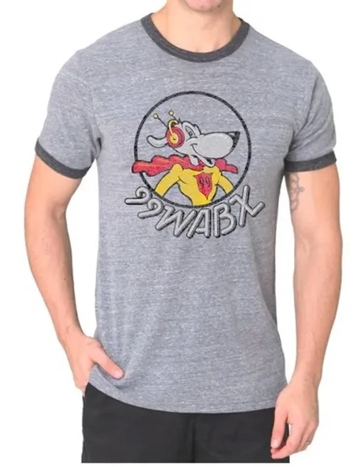 Detroit - Mens Triblend WABX Ringer T-shirt [2XL]