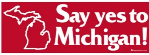Detroit - Sticker - Say Yes to Michigan!