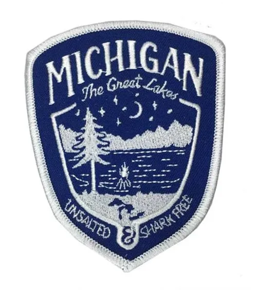 Detroit - Sticker - Michigan Shield