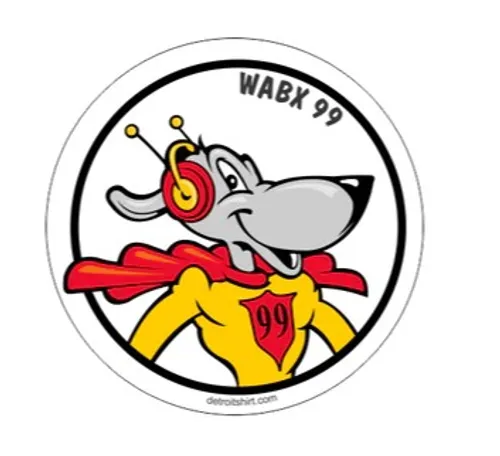 Detroit - Sticker - WABX Rocky 99.5     