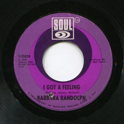 Barbara Randolph - I Got A Feeling