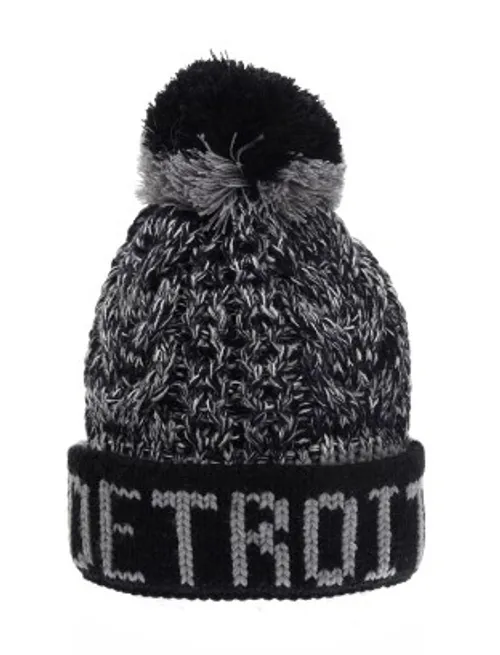 Detroit - Detroit Black/Gray Pom Hat