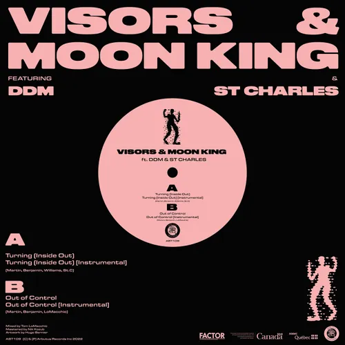 Visors & Moon King - Turning (Inside Out) b/w Out Of Control [Vinyl Single]