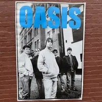  - Vintage 1996 Oasis Band Subway Promo Poster
