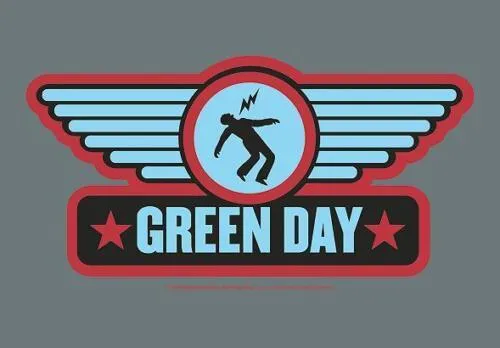 Green Day - Green Day Wings Fabric Poster