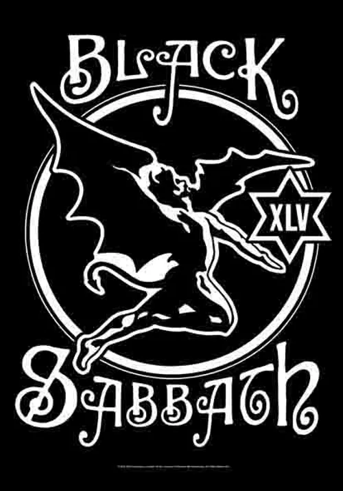 Black Sabbath - Black Sabbath 45th Anniversary Logo Fabric Poster