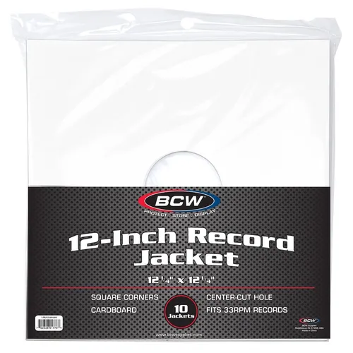 BCW - 12 Inch Record Paper Jacket - White
