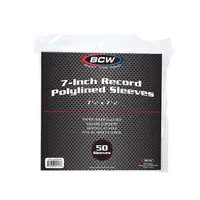 BCW - 7 Inch Record Paper Inner Sleeves - White