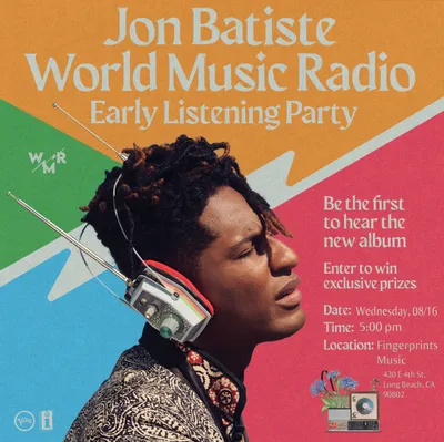 Jon Batiste Early Listening Party for World Music Radio