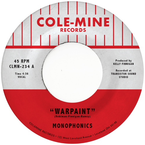 Monophonics & Kelly Finnigan - Warpaint / Crash & Burn [Natural w/ Black Swirl Vinyl Single]