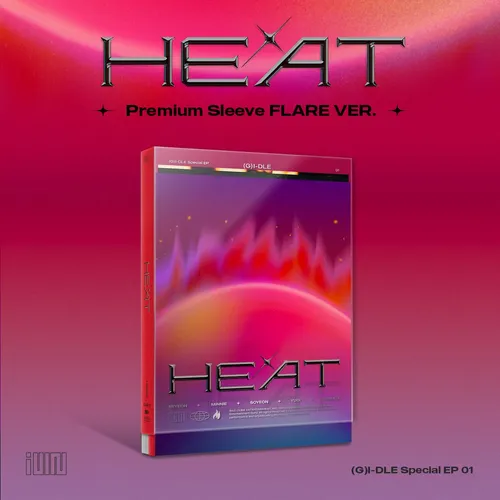 (G)I-DLE - Heat [Import Flare Version - Special Album - incl. Mini Poster, Lyric Paper, Transparent Film Photo + 2 Photocards]