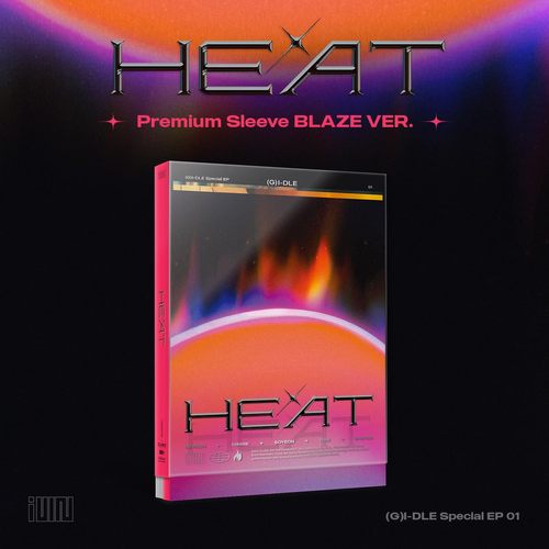 i-dle - Heat [Import Blaze Version - Special Album - incl. Mini Poster, Lyric Paper, Transparent Film Photo + 2 Photocards]