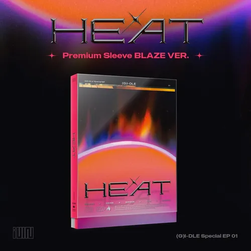 (G)I-DLE - Heat [Import Blaze Version - Special Album - incl. Mini Poster, Lyric Paper, Transparent Film Photo + 2 Photocards]