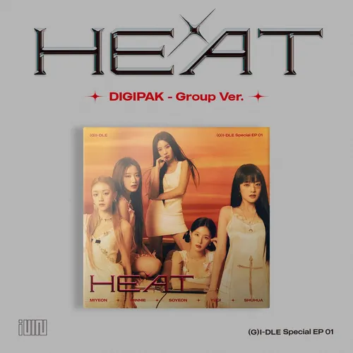 (G)I-DLE - Heat [Import Group Version - Special Album - incl. Photocard + Photo & Lyric Booklet]