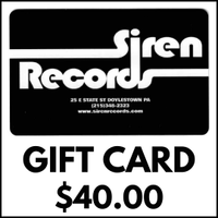 Siren Records - GIFT CARD - $40.00 [Free Shipping]