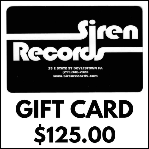 Siren Records - GIFT CARD - $125.00 [Free Shipping]