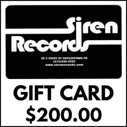Siren Records - GIFT CARD - $200.00 [Free Shipping]