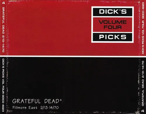Grateful Dead - Dick's Picks Volume Four: Fillmore East 2/13-14/70