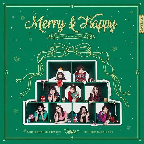 TWICE - Merry & Happy vinyl record cover
