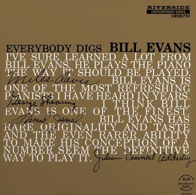 US極上美盤Everybody Digs Bill Evans EVANS,BILL - Everybody Digs Bill Evans - Amazon.com Music
